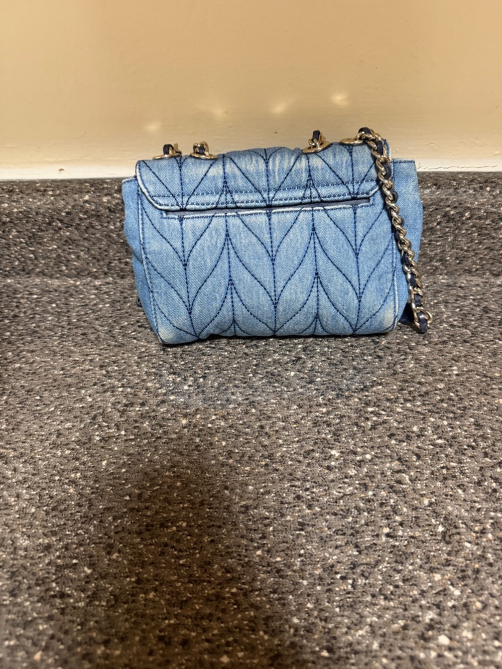 kate spade Denim Quilted Chain Shoulder/Crossbody Bag - Picture 2 of 6